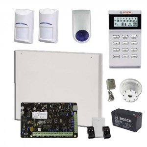 Bosch Solution 3000, LCD Icon keypad, 2x Wireless PIR, 2x Remote 